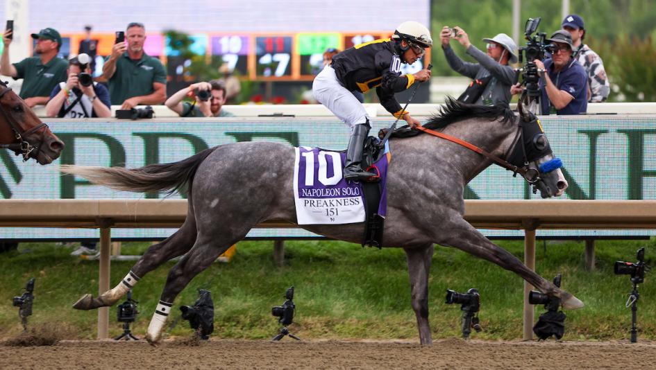 Napoleon Solo Wins Historic Preakness Stakes at Laurel